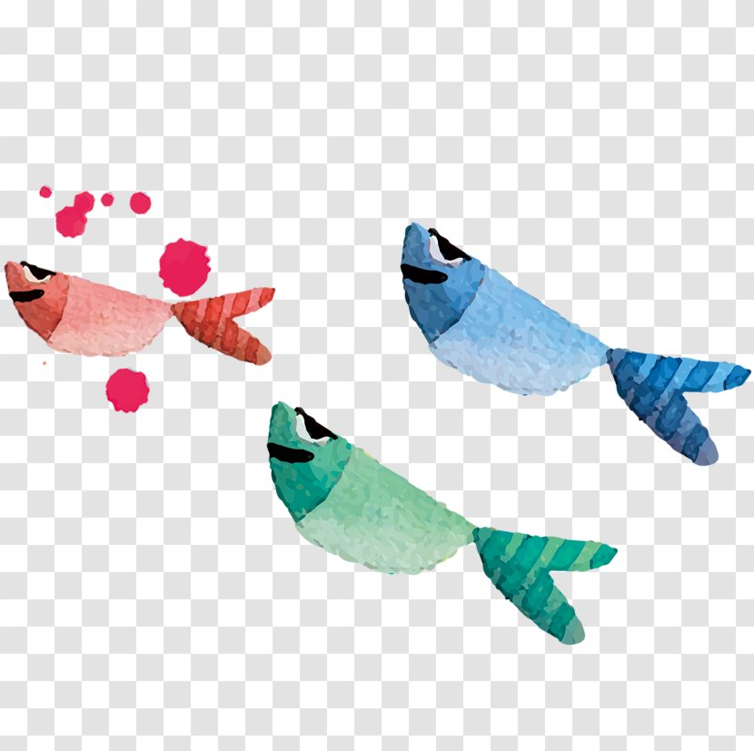 Paper Painting - Wing - Hand-painted Origami Fish Transparent PNG