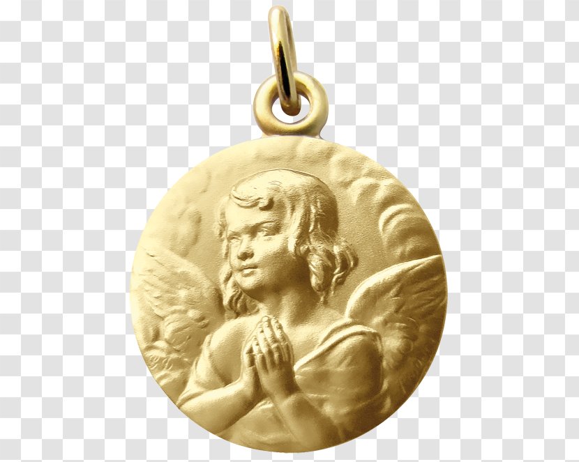 Gold Medal Locket Carat Angel Transparent PNG