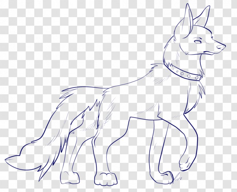 Line Art Gray Wolf Black And White Drawing Monochrome - Heart - Colored Transparent PNG