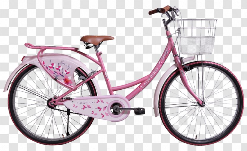 BSA Lady Bird Sale Birmingham Small Arms Company Single-speed Bicycle Pink - Color - Purple Frame Transparent PNG