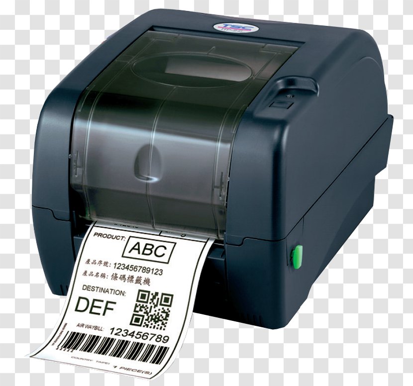 Barcode Printer Label Thermal-transfer Printing - Thermaltransfer Transparent PNG