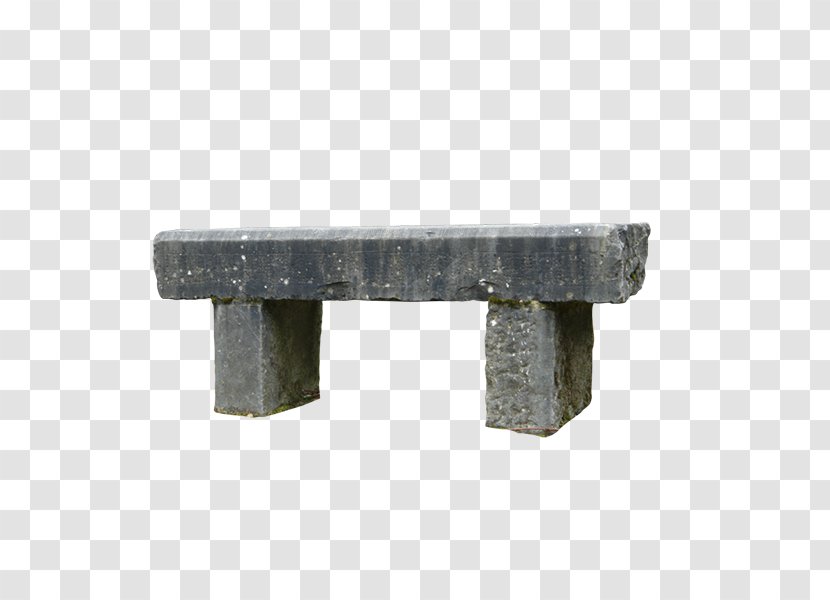 Table Bench Stool - Metal - Stone Material Transparent PNG