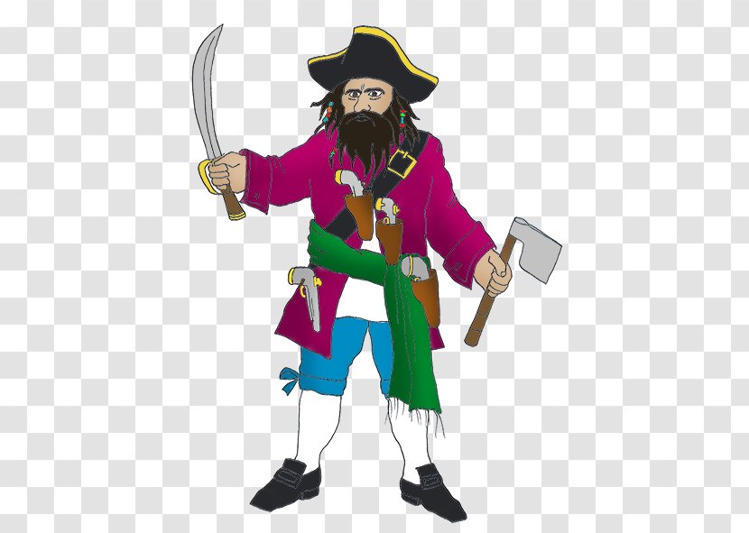 Piracy Beard Cartoon Clip Art - Pirate Cliparts Transparent PNG