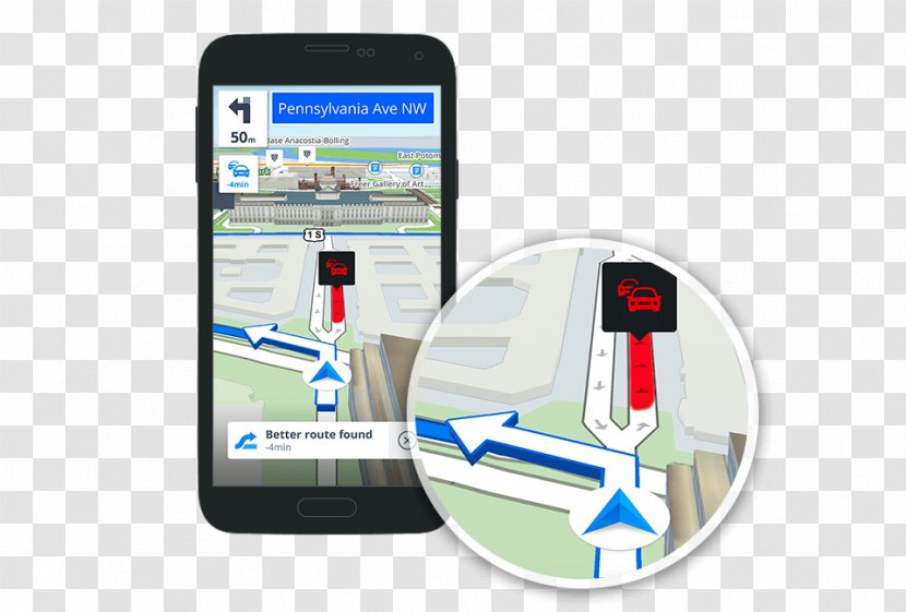 Smartphone GPS Navigation Systems Car Sygic - Gps Transparent PNG