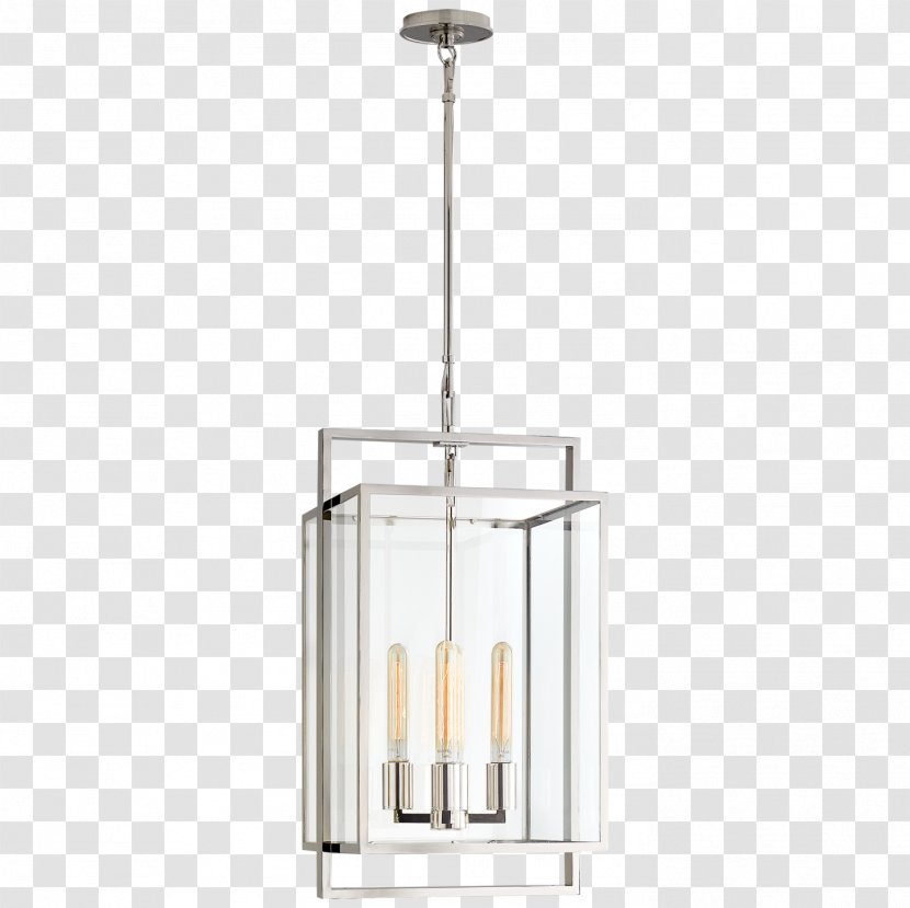 Ian K. Fowler Halle Lantern Aged Iron Light Fixture Transparent PNG