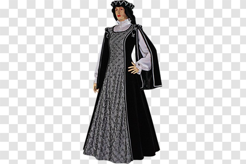 Robe Costume Design - Outerwear - Renaissance Gown Transparent PNG