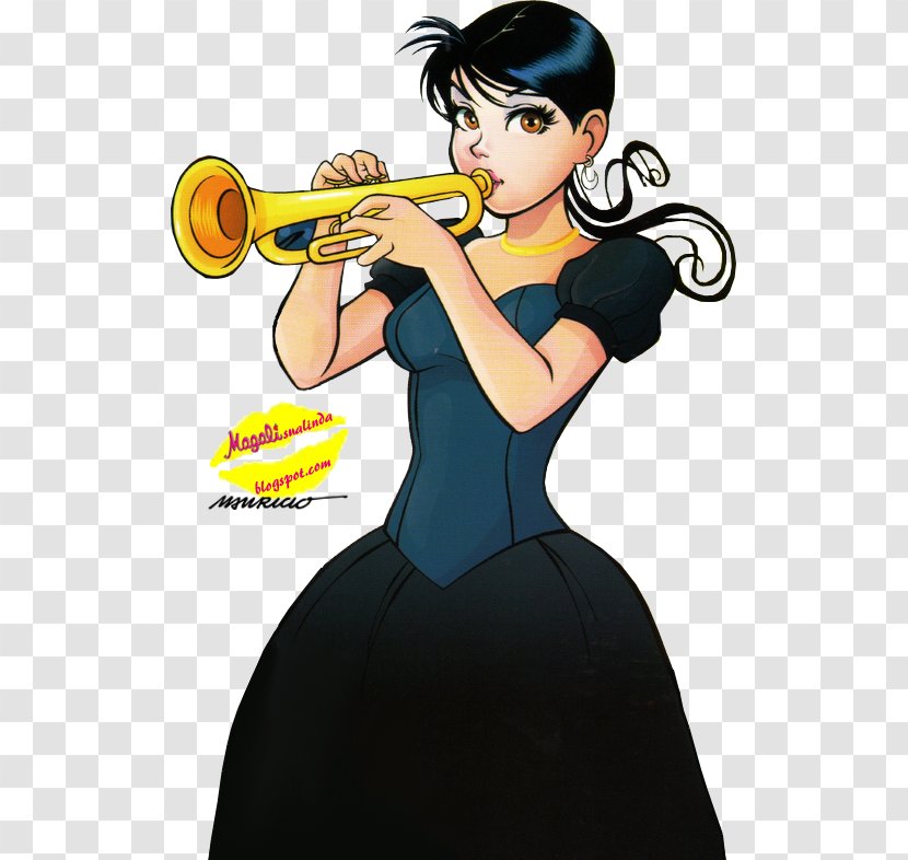 Maggy Brass Instruments Orchestra Character - Magali Transparent PNG