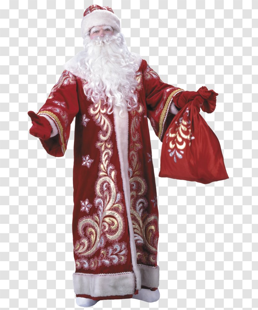 Ded Moroz Snegurochka Grandfather New Year Tree - Santa Claus Transparent PNG