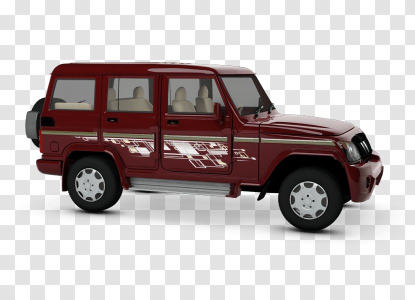 Mahindra & Car Bolero Power+ Jeep - Scale Model Transparent PNG