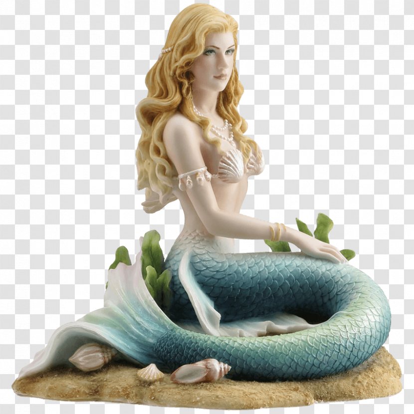 The Little Mermaid Figurine Sculpture Statue - Mythical Creature Transparent PNG