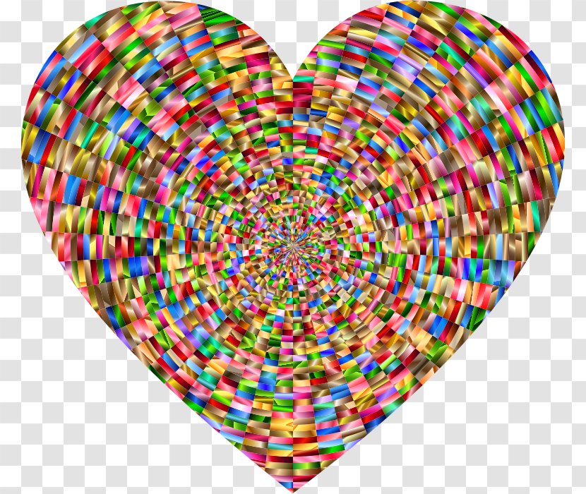 Heart Rhombus Clip Art - Rainbow - Vortex Transparent PNG