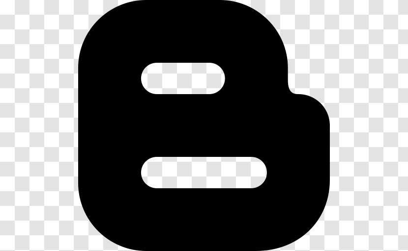 Blogger Logo - Black - Social Media Transparent PNG