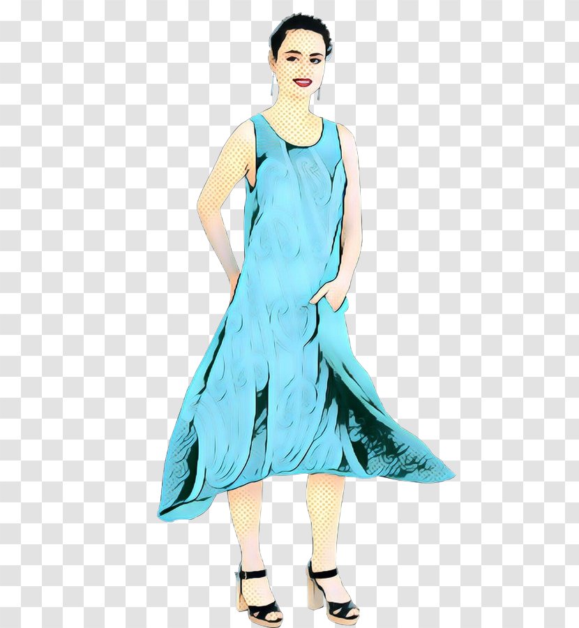 Retro Background - Costume - Cocktail Dress Design Transparent PNG