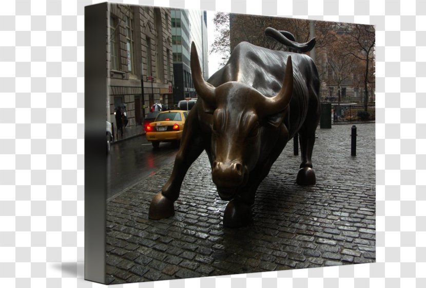 Charging Bull Cattle Ox Statue - Snout Transparent PNG
