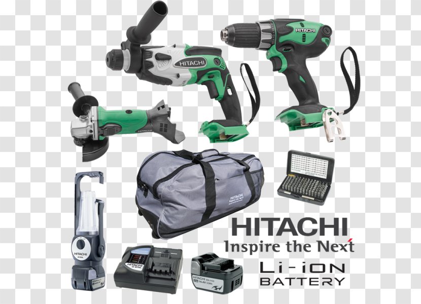 Hitachi Hammer Drill DH 14DSL (Slide) Basic Lithium-Ion (Li-Ion) 1500g Cordless Impact Driver Augers SDS - Machine Transparent PNG