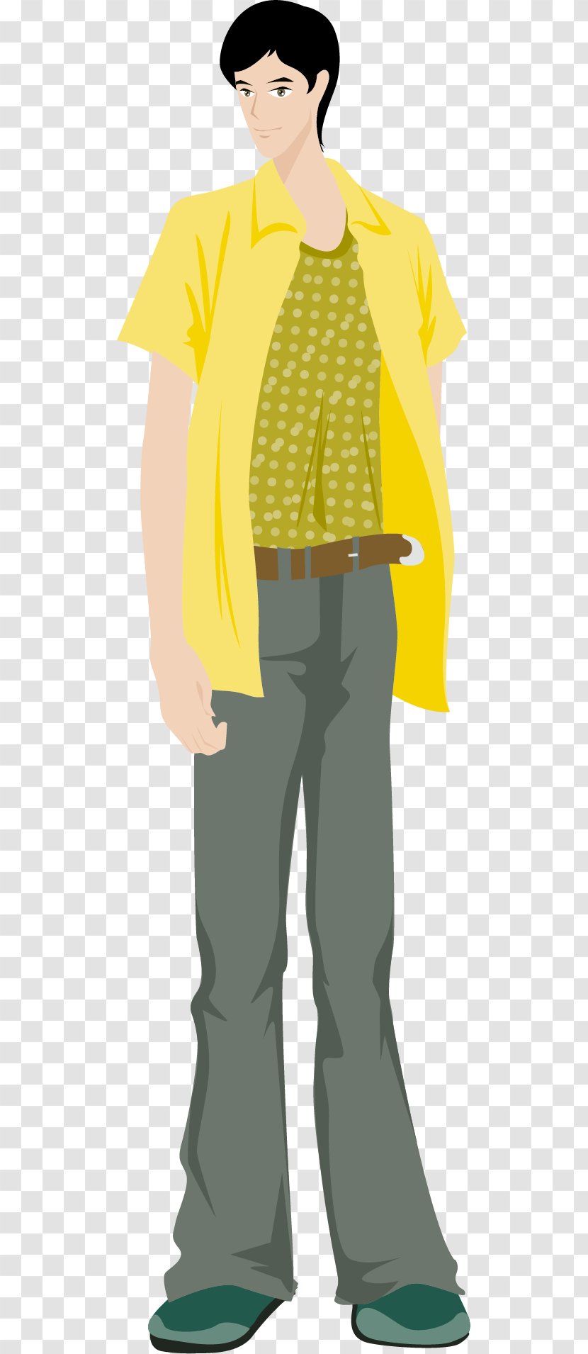 Cartoon Man - Uniform - Cute Vector Transparent PNG