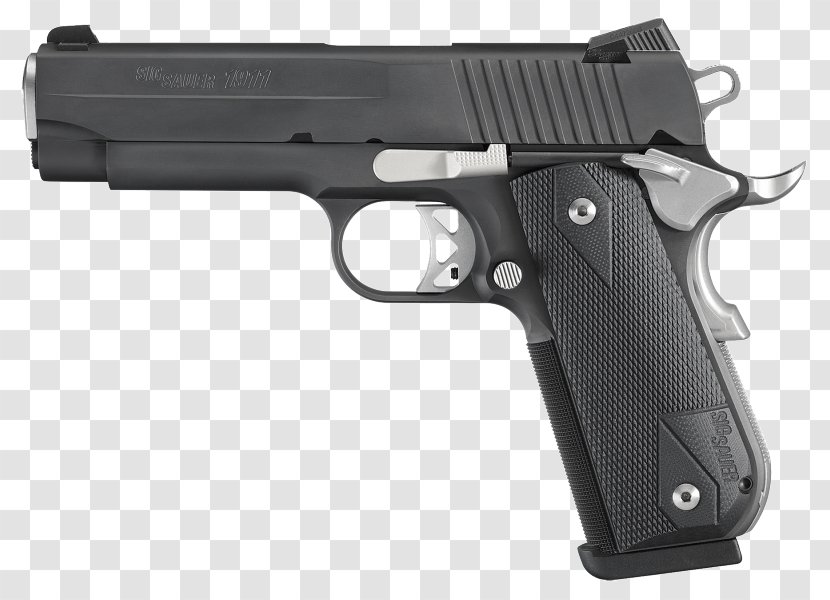 SIG Sauer 1911 .45 ACP .357 Pistol - Airsoft Gun - 38 Special Smith And Wesson Transparent PNG