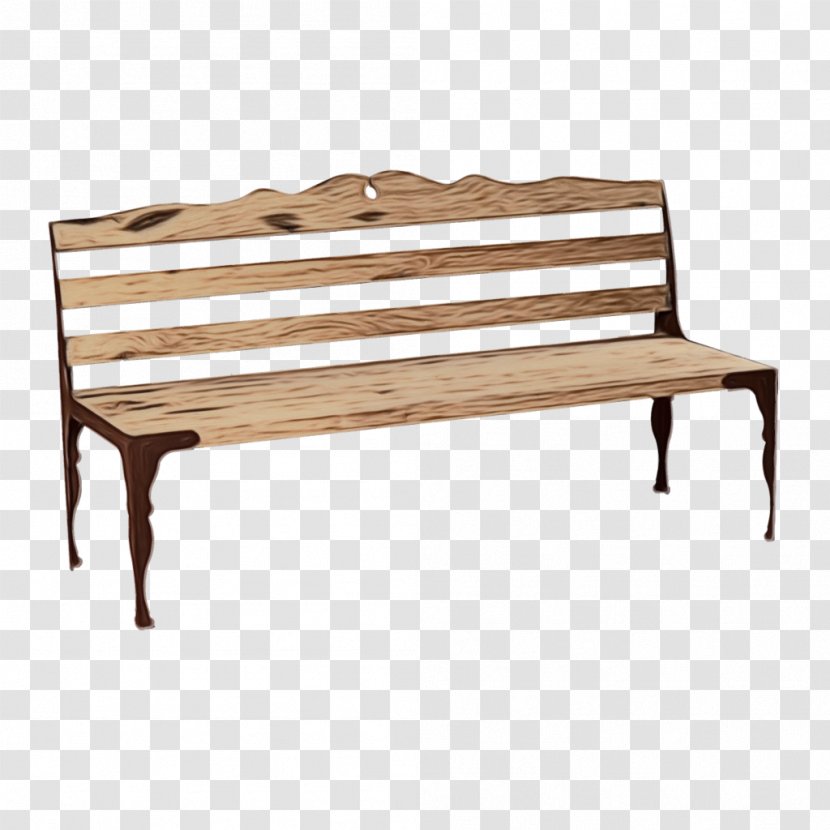 Furniture Bench Outdoor Wood - Table - Hardwood Transparent PNG