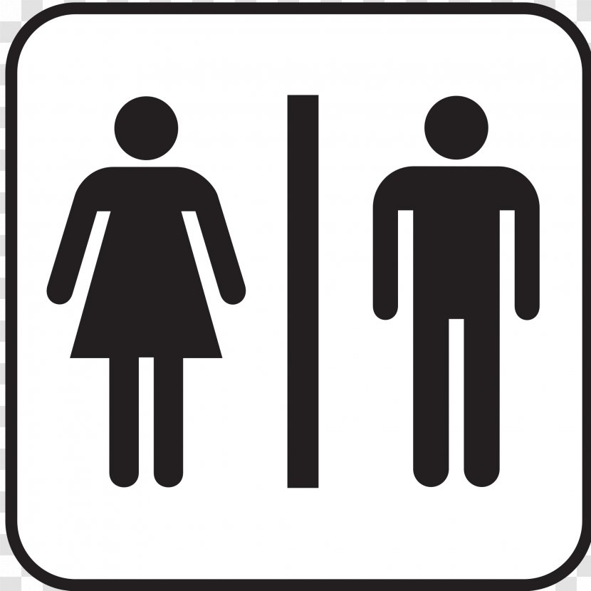 Bathroom Unisex Public Toilet Signage - Number - Pictures Of Restrooms Transparent PNG