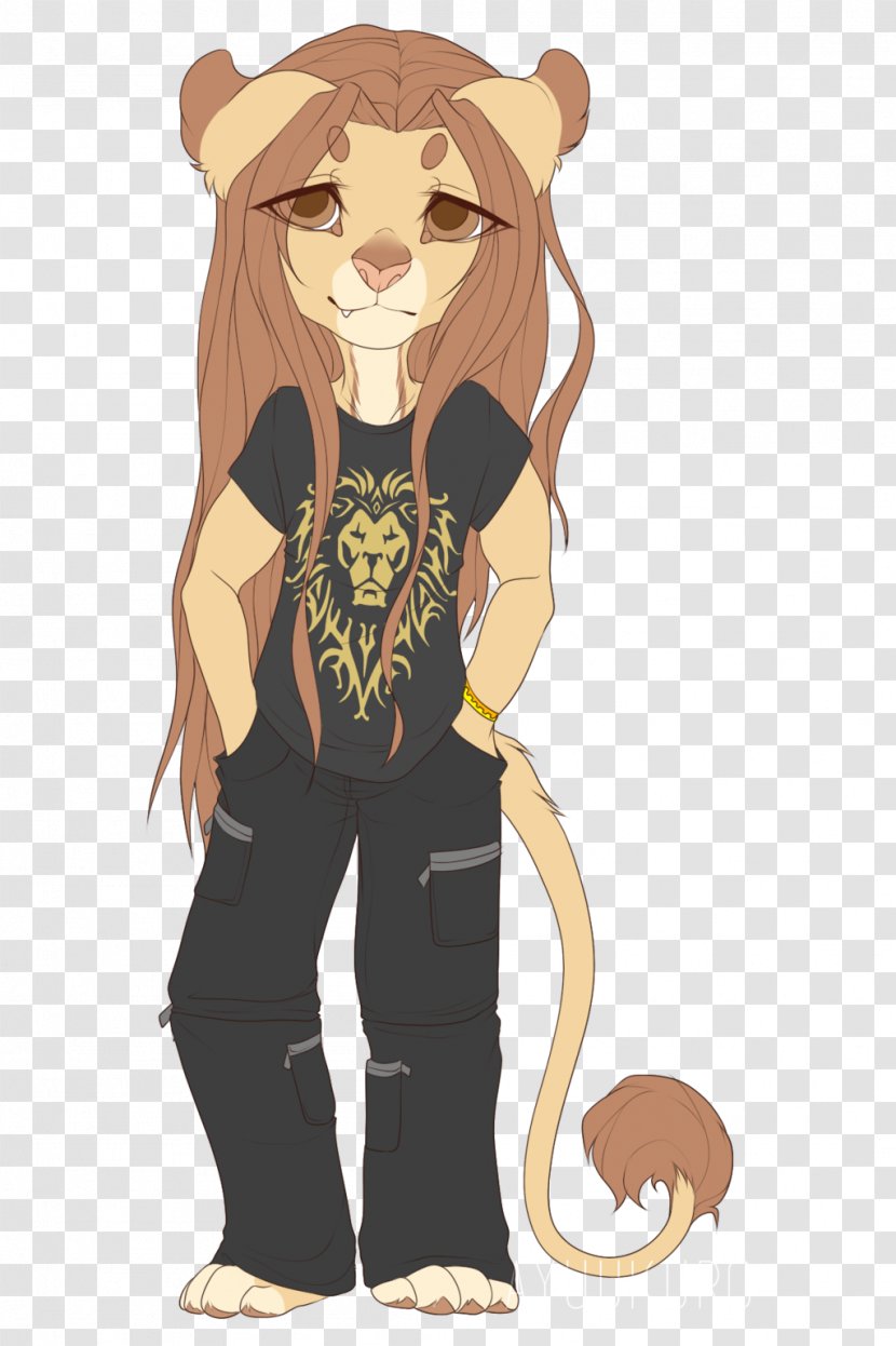 Lion Big Cat Illustration Neck - Silhouette Transparent PNG