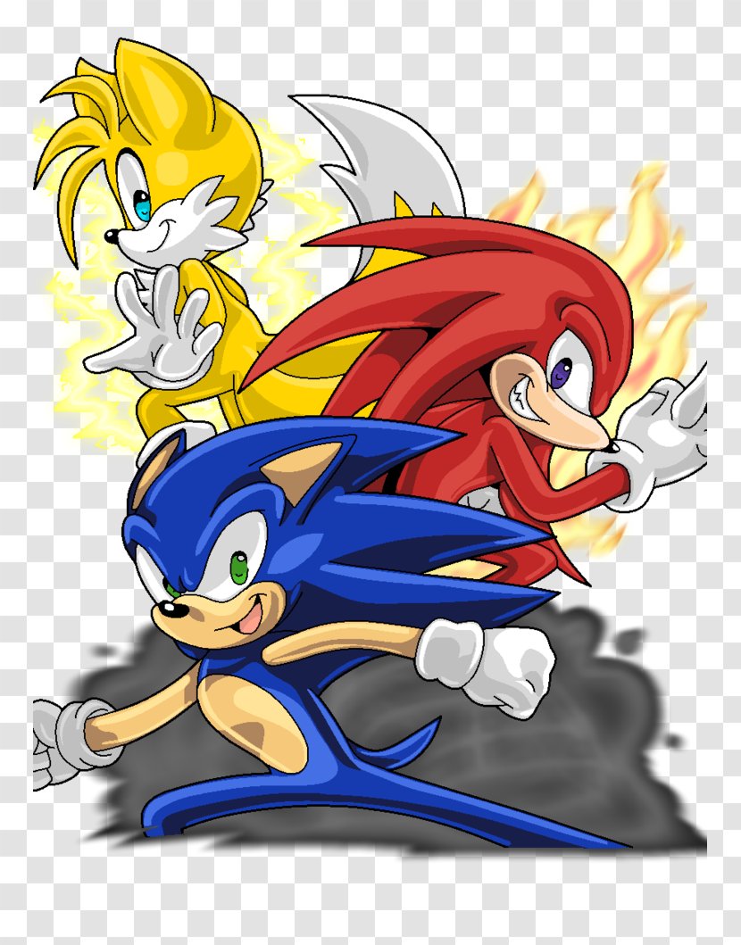 Sonic Heroes Mania The Hedgehog 2 Tails Drawing - Cartoon - Watercolor Transparent PNG