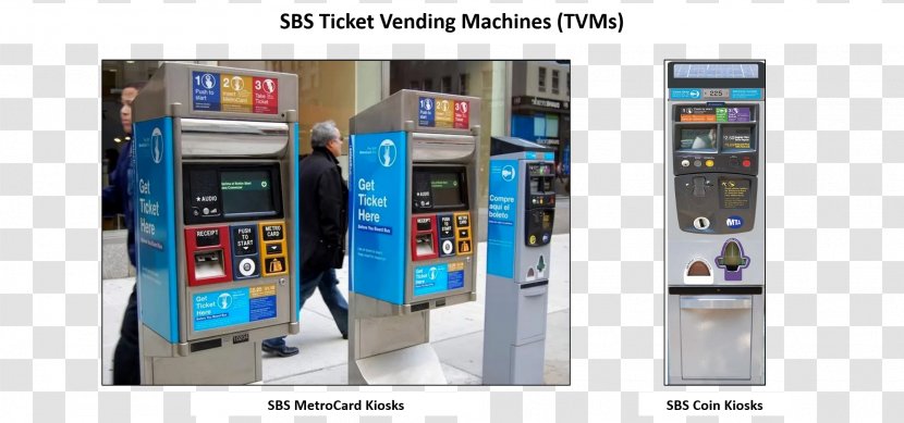 Metrobus New York City Interactive Kiosks Machine - Communication - Bus Transparent PNG