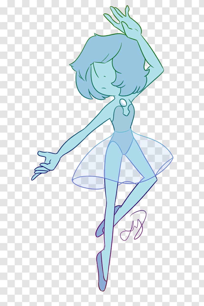 Pearl Clothing Blue Drawing Alexandrite - Silhouette - Pearls Transparent PNG