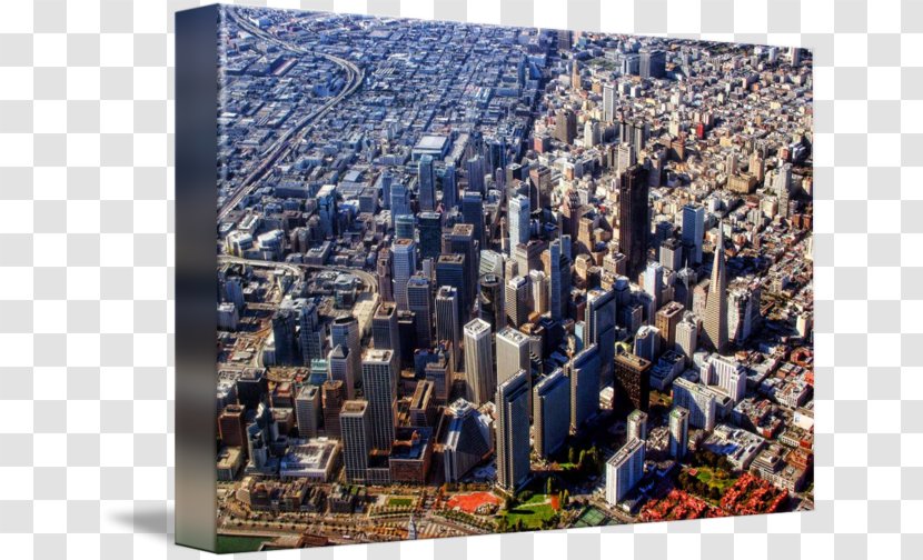 San Francisco Aerial Photography Post Cards - Skyline Transparent PNG