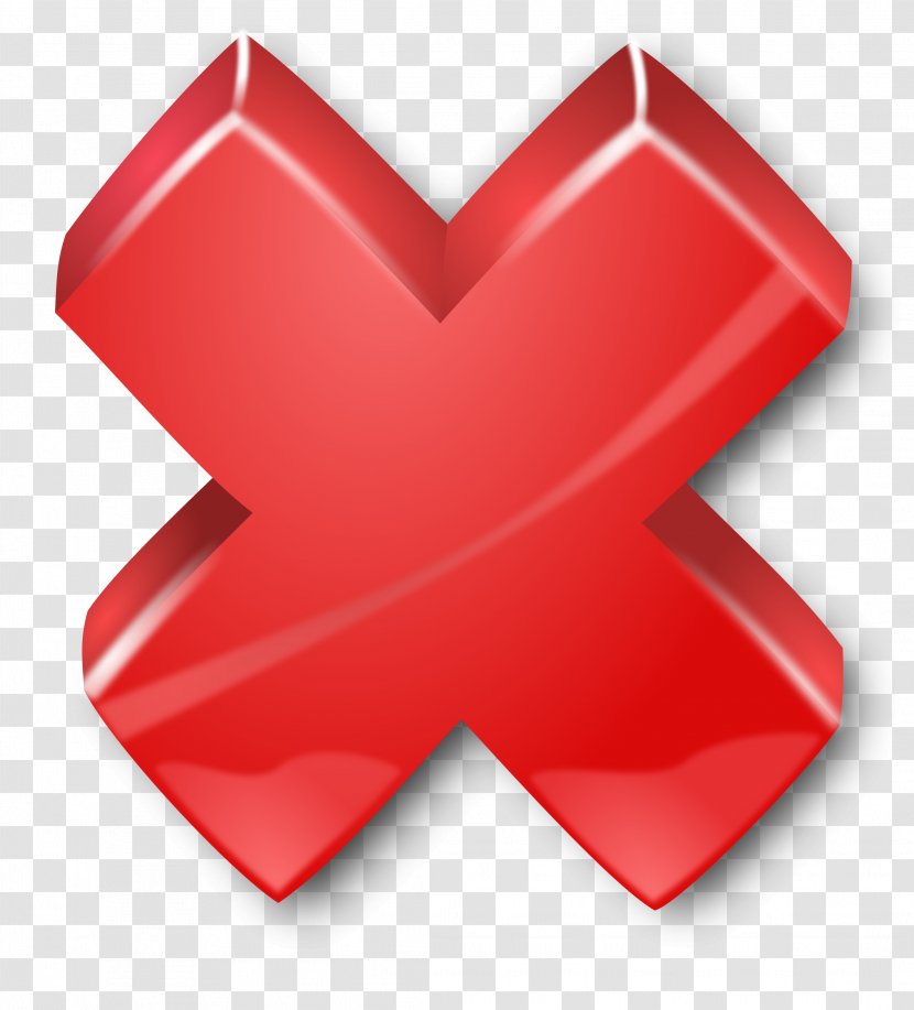 American Red Cross Christian Clip Art - X Mark Transparent PNG