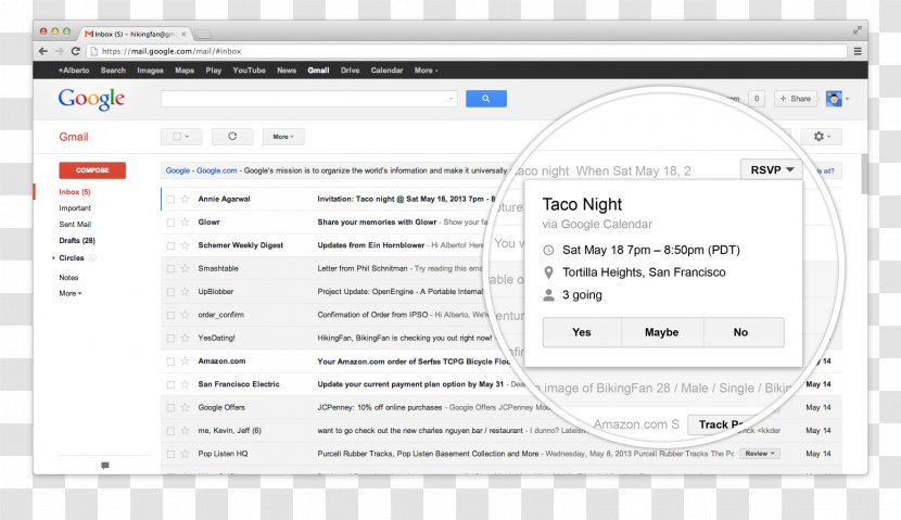 Inbox By Gmail Email Google I/O - Send Button Transparent PNG