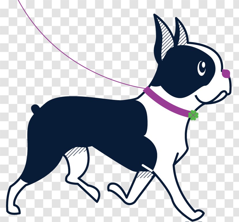 Dog Breed Puppy Clip Art Boston Terrier Pet Sitting - Walking Transparent PNG