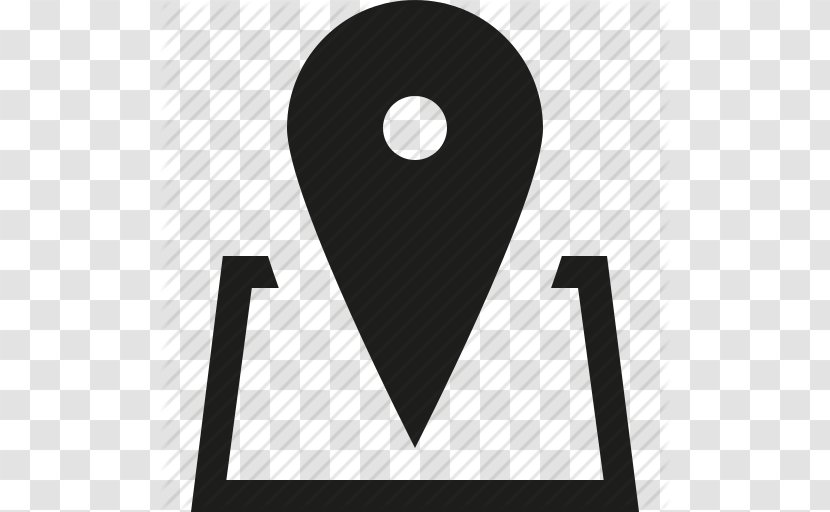 Map Location Clip Art - Black And White - Cliparts Transparent PNG