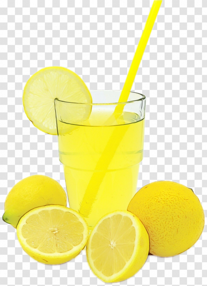 Lemonade Lemon-lime Drink Lemon Orange Juice Lime Transparent PNG