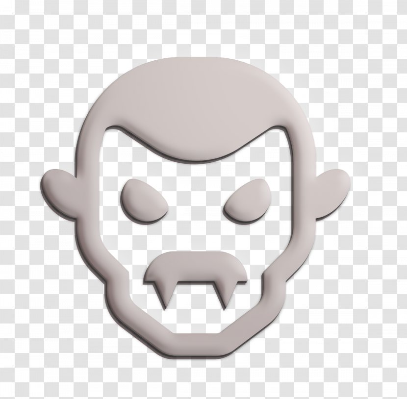 Dracula Icon Ghoul Helloween - White - Fictional Character Smile Transparent PNG