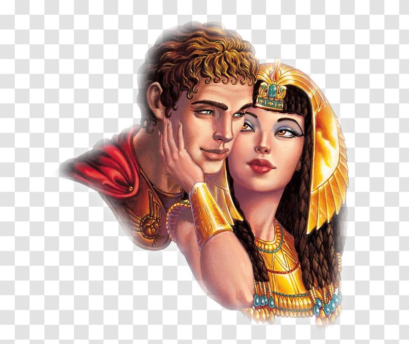 Antony And Cleopatra Mark Julius Caesar Caesar's Civil War - Supernatural Creature - Egypt Transparent PNG