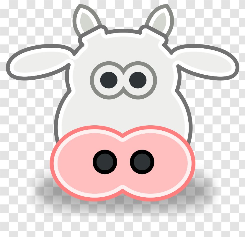 Jersey Cattle Cartoon Clip Art - Dairy - Cow Head Transparent PNG