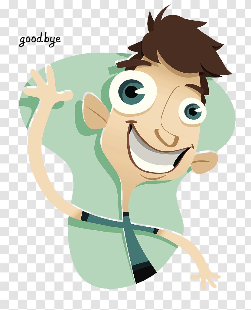 Cartoon Illustration - Tree - Characters Goodbye Transparent PNG
