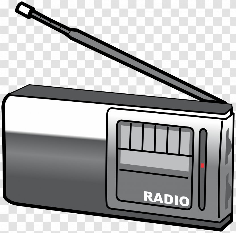 Radio Boombox FM Broadcasting Tape Recorder Clip Art - Electronic Device Transparent PNG