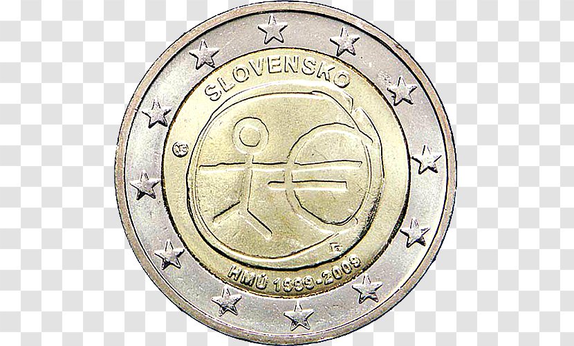 Belgium 2 Euro Coin Franc - Money Transparent PNG