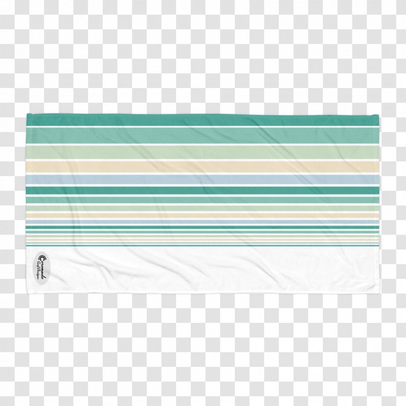 Place Mats Textile Turquoise Line - Beach Blanket Transparent PNG