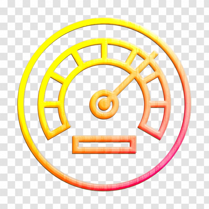 Business Icon Finance Meter - Yellow - Symbol Transparent PNG