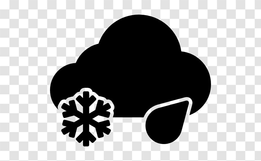 Snowflake Ice Storm Cloud - Warning Transparent PNG