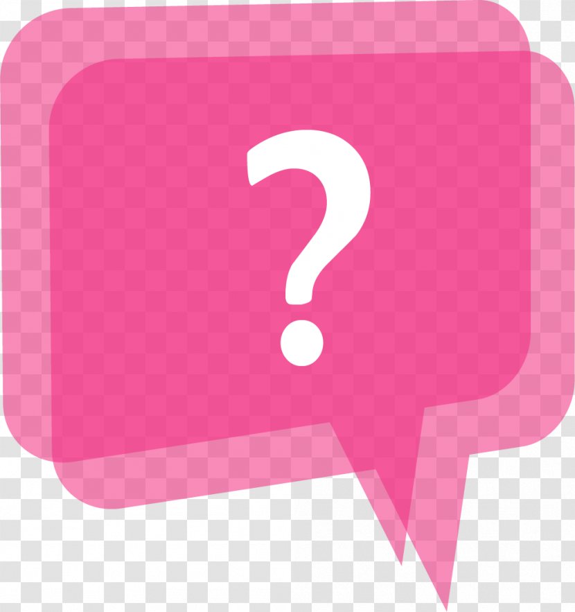 Question Mark - Pink Transparent PNG