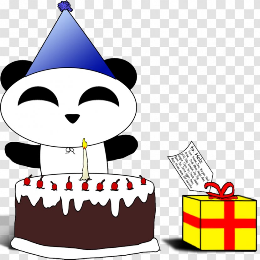 Birthday Cake Giant Panda Card Clip Art - Gift Transparent PNG