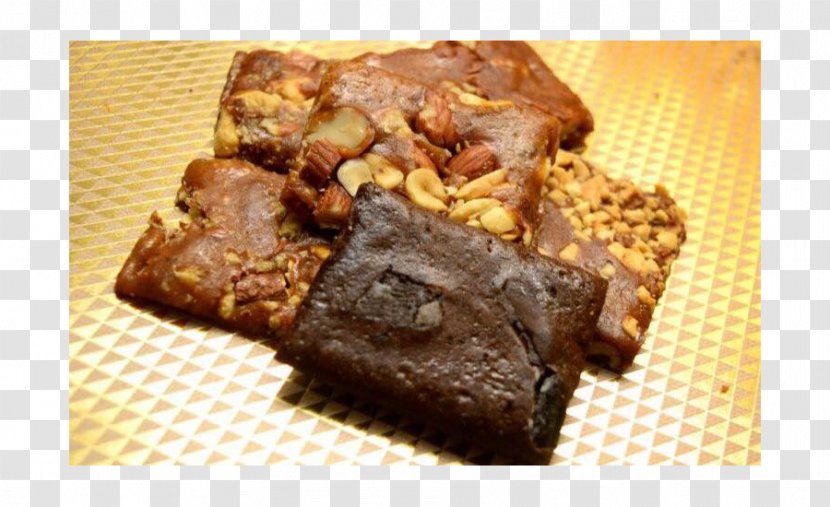 Fudge Natasha’s Just Brittle Praline Chocolate Brownie - Confectionery Transparent PNG
