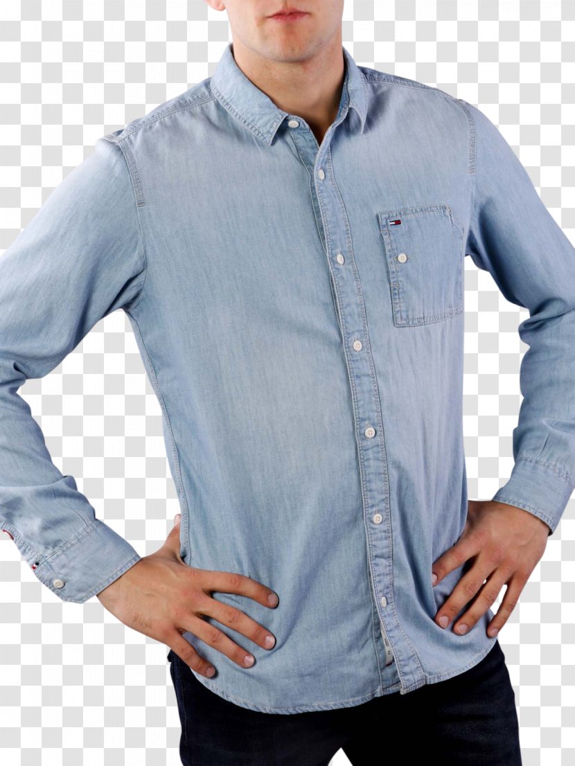 Dress Shirt Denim Jeans Tommy Hilfiger - Collar Transparent PNG