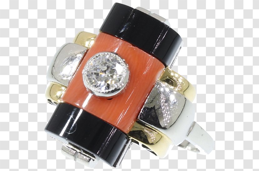 Ring Diamond Gold Onyx Jewellery - Art Deco Transparent PNG