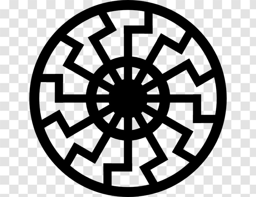 Wewelsburg Black Sun Solar Symbol Cross - Mysticism - Tribal Transparent PNG