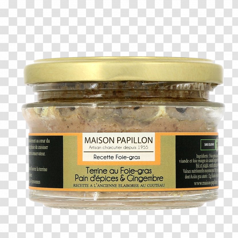 Rillettes Terrine Duck Papillon Marmus Meat - Ecommerce - Foie Gras Transparent PNG