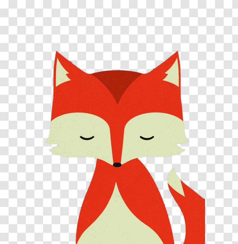 Red Fox Drawing Illustration - Tree - Cute Transparent PNG